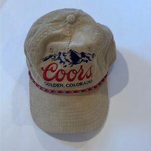 Coors Banquet Corduroy Tan Dad Cap
